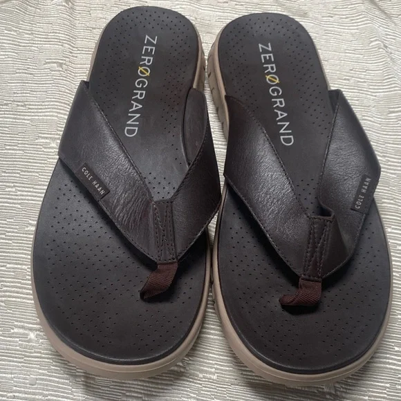 Cole Haan Men's Dark Brown Sandals - Picture 2 of 6